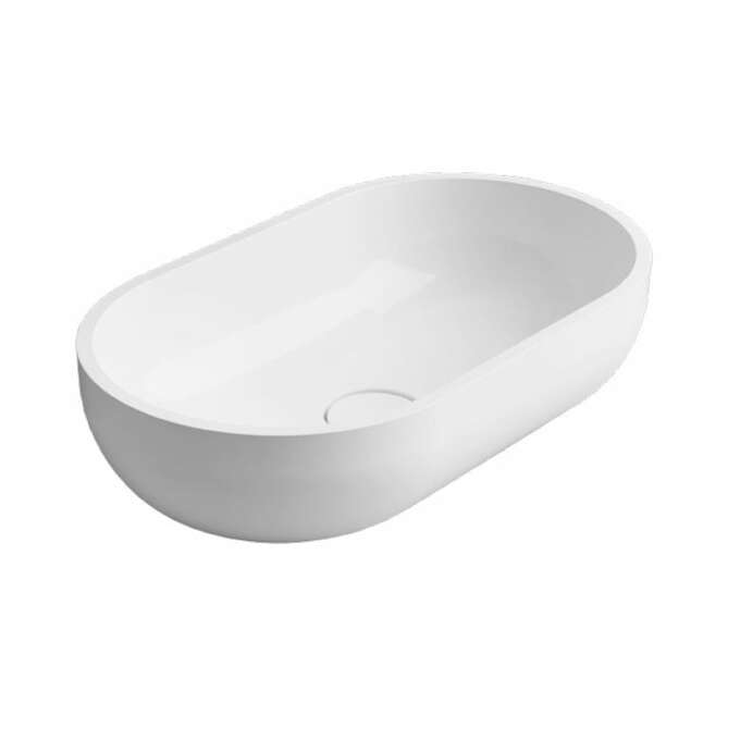 Emporia FIRA umywalka nablatowa 60x35 biała FIRA0002